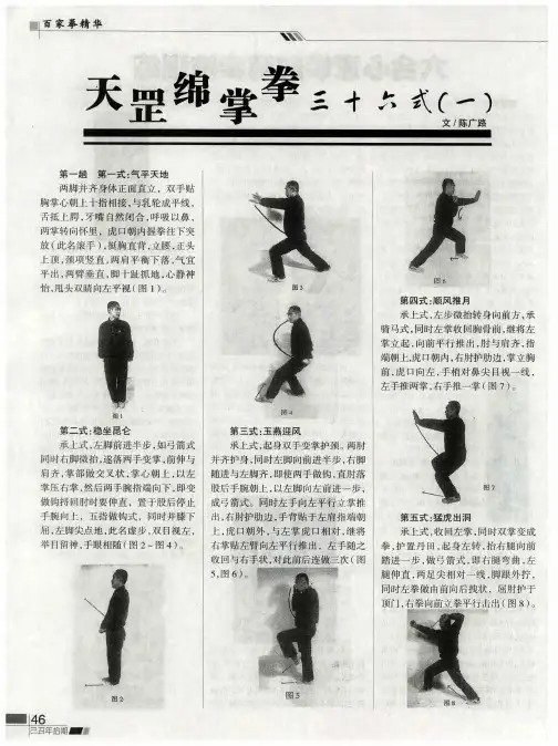 天罡绵掌拳三十六式(一)