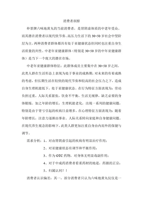 六味地黄丸消费者洞察
