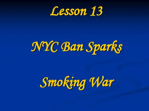 英美报刊选读 Lesson 13