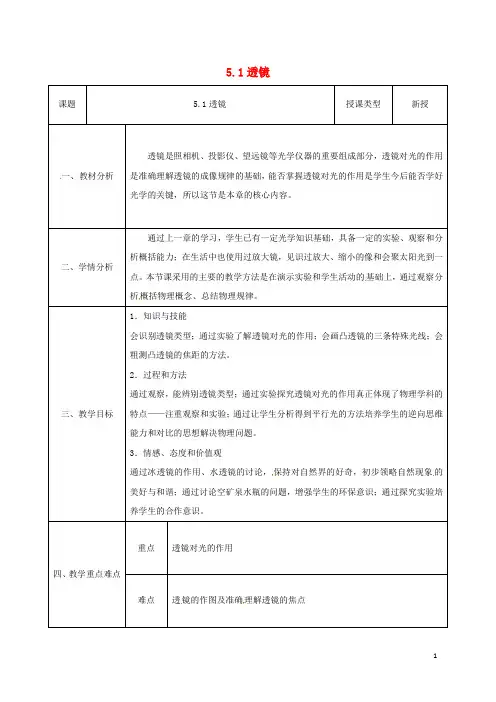 透镜教案