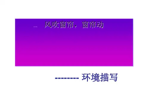 中考语文复习：环境描写全面版