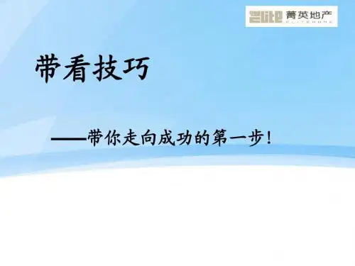 王彬彬-带看技巧1