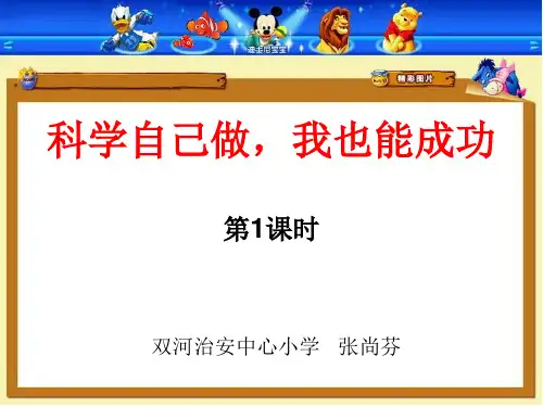 五年级上科学自己做,我也能成功 湘科版实用PPT