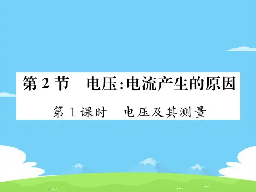 第4章第2节第1课时 电压及其测量—2020秋九年级物理上册教科版课堂复习课件