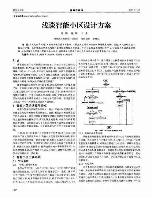 浅谈智能小区设计方案