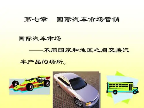 第七章国际汽车市场营销