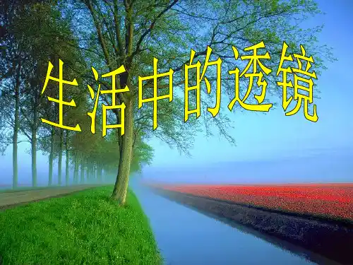 物理生活中的透镜人教版八级上PPT课件