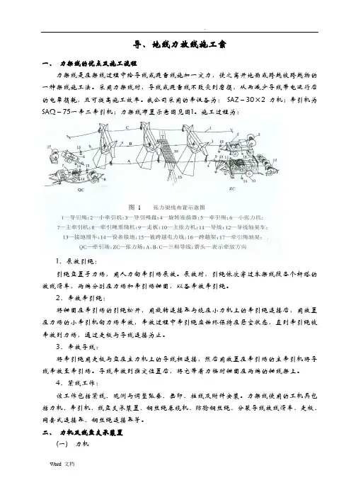 张力放线施工方案