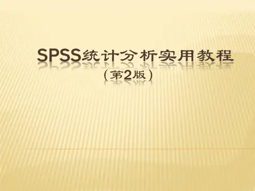 SPSS统计分析实用教程(第2版)