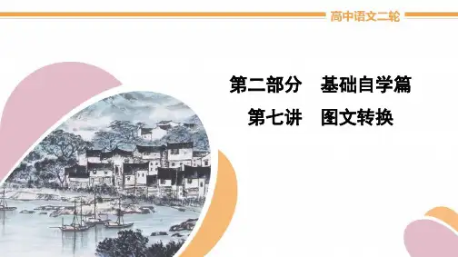 高中语文2020届二轮复习《图文转换》教学课件
