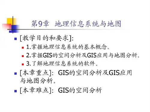 地理信息系统与地图99页PPT