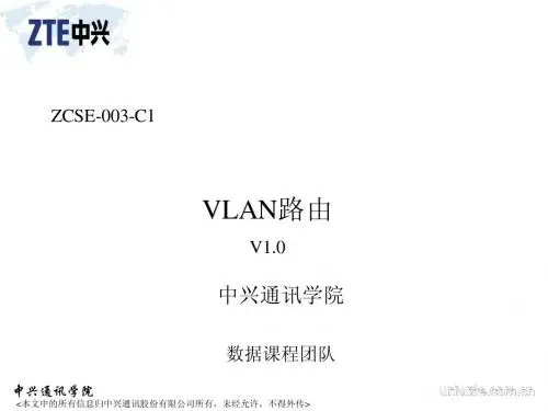 ZCSE-003-C1VLAN路由