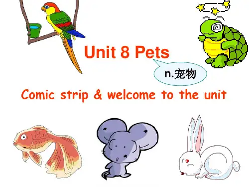 七B Unit 8 Comic strip & Welcome to the unit