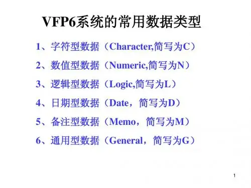 vfp辅导1-3