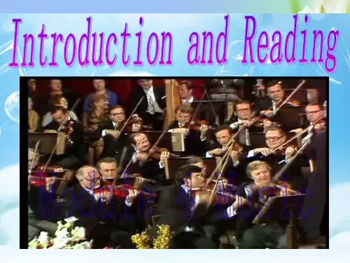 外研版高中英语必修二Module 4Musicintroduction,reading and vocabulary717张PPT课件ppt