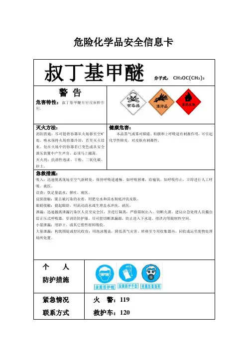 危险化学品信息卡[1]