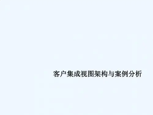 客户集成视图架构和案例解析PPT(49张)