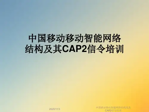 中国移动移动智能网络结构及其CAP2信令培训