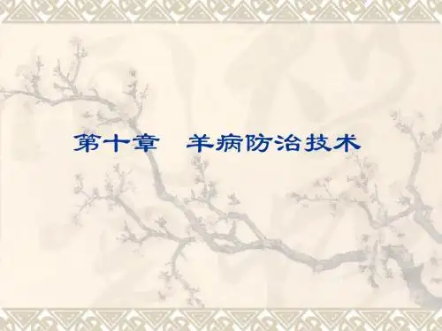 第十章 羊病防治技术