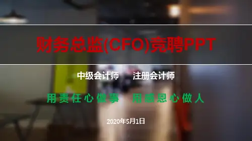 财务总监(CFO)竞聘PPT