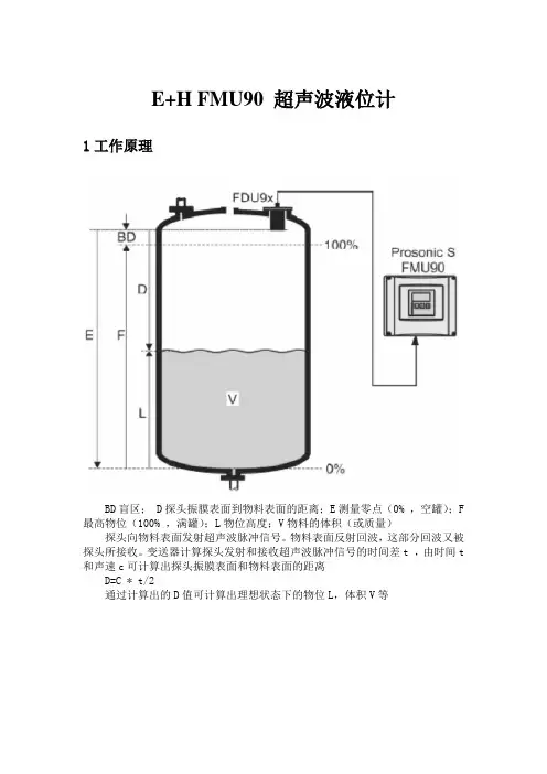 E+H超声波液位计 FMU90