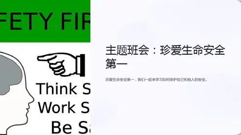 主题班会:珍爱生命安全第一