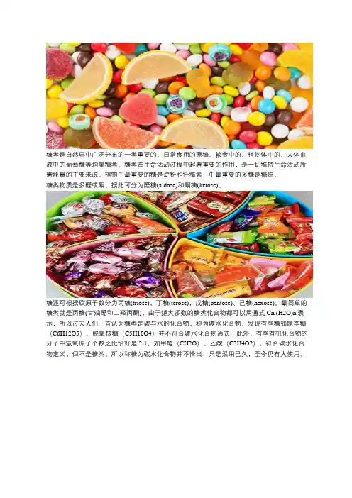糖的种类