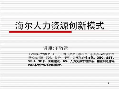 海尔人力资源创新模式
