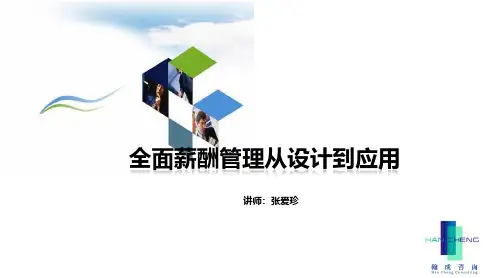 课件：全面薪酬管理从设计到应用