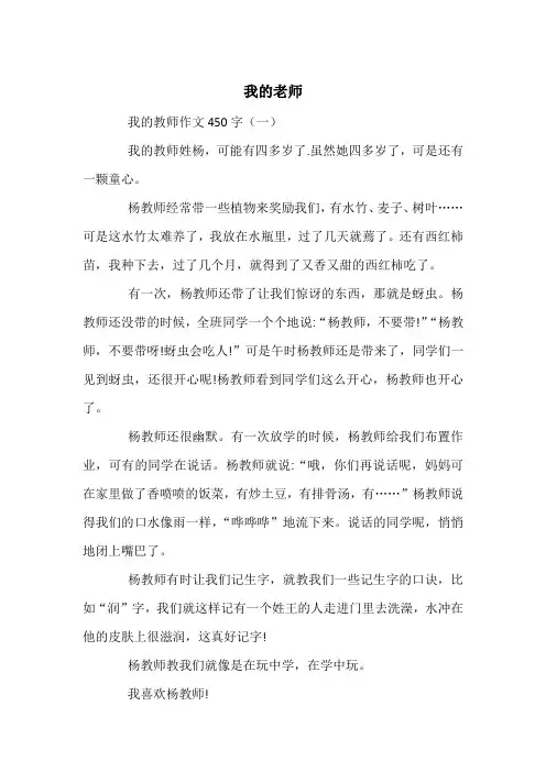 我的老师-中考满分作文(10篇)