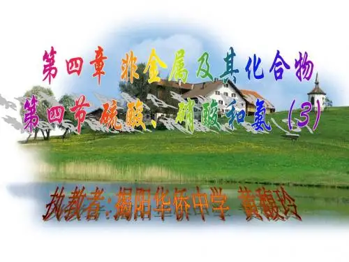 第四节 硫酸、硝酸和氨3--氨