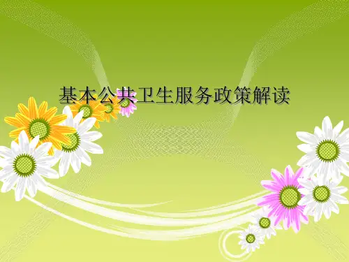 基本公共卫生资金使用