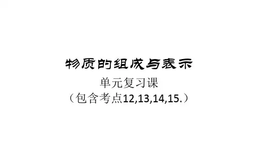 物质的组成与表示课件