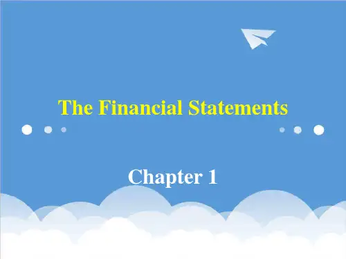财务会计-财务会计 第一章the financial statements 