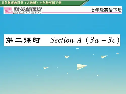 七年级英语下册Unit1Canyouplaytheguitar(第2课时)SectionA(3a-3c)习题课件(新版)人教新目标版