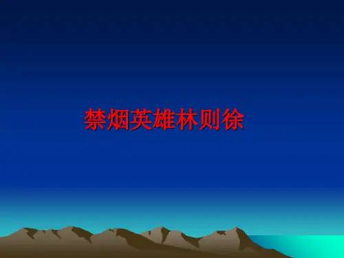 最新禁烟英雄林则徐