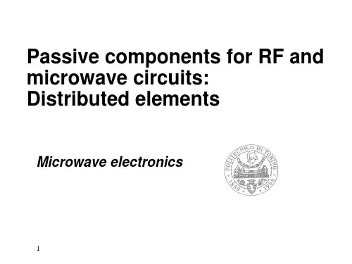 微波课件 Distributed components 2011