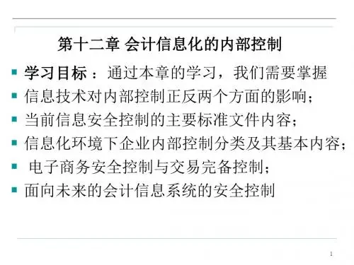 会计信息化内部控制