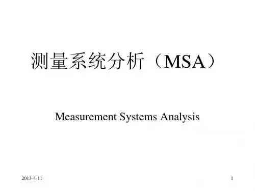 TS五大工具之MSA