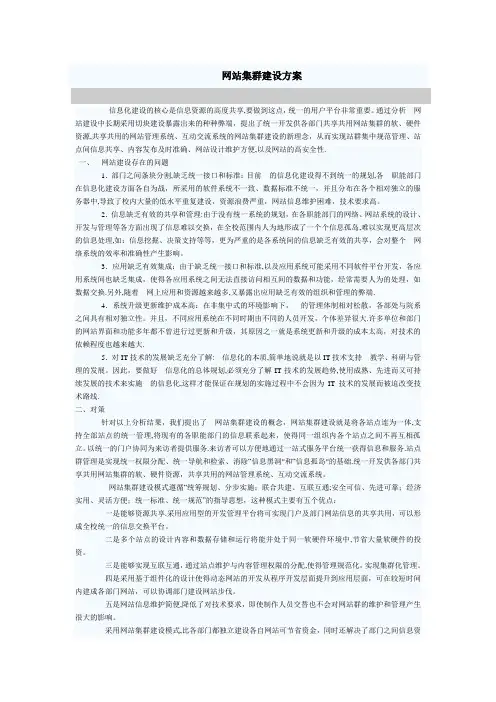 网站集群建设方案 2