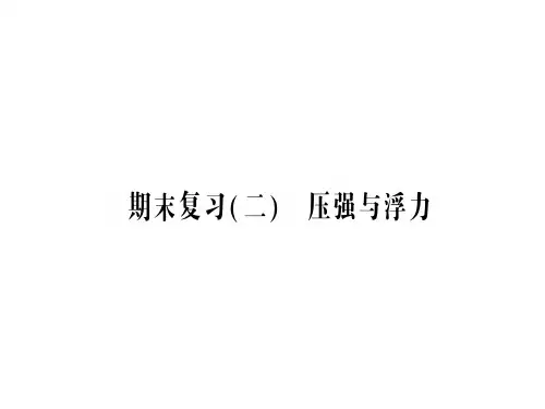 期末复习(二) 力和运动