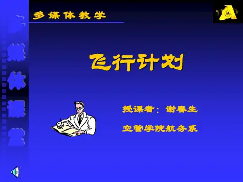 手工飞行计划 第一部分