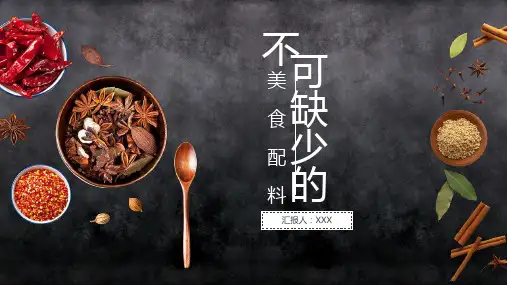 美食工作总结汇报模板