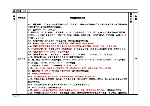 65寸屏技术参数