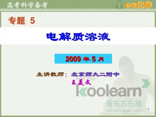 09年新东方在线-5-电解质溶液