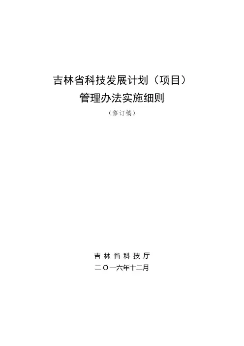 项目管理办法实施细
