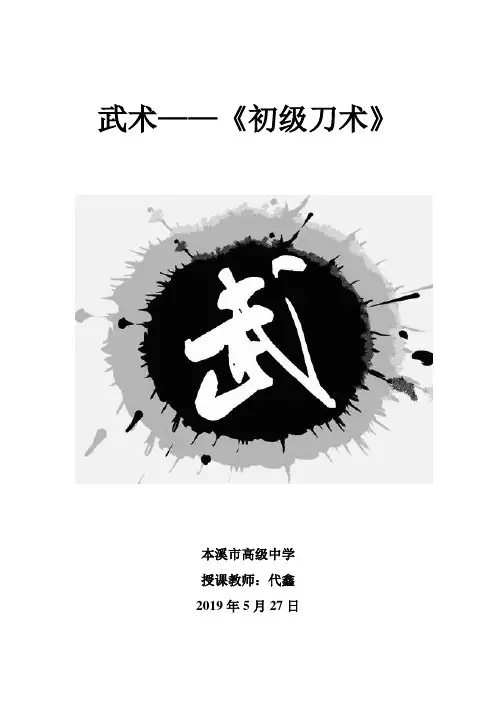 武术——《初级刀术》