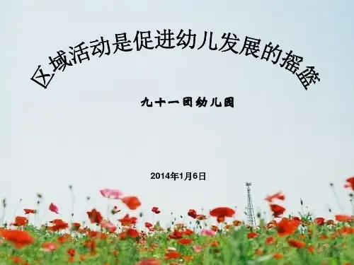 区域活动PPT课件