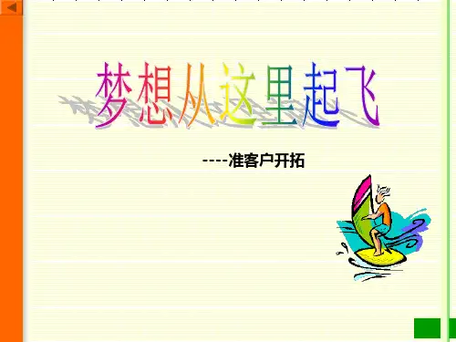 梦想从这里起飞-开拓话术