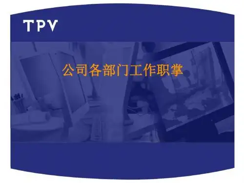 公司组织运作讲解